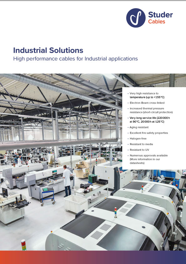 Studer Cables - Industrial Solutions - Flyer
