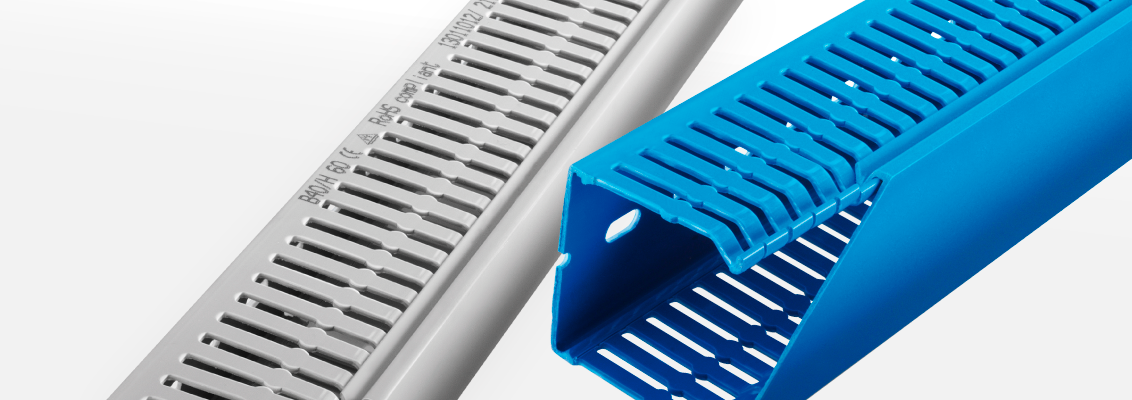 ChatGPT sanoi: Licatec Terminal-seeria elektrikilbi kaablikanalid eri värvitoonides tööstuslikuks kaablikorralduseks.