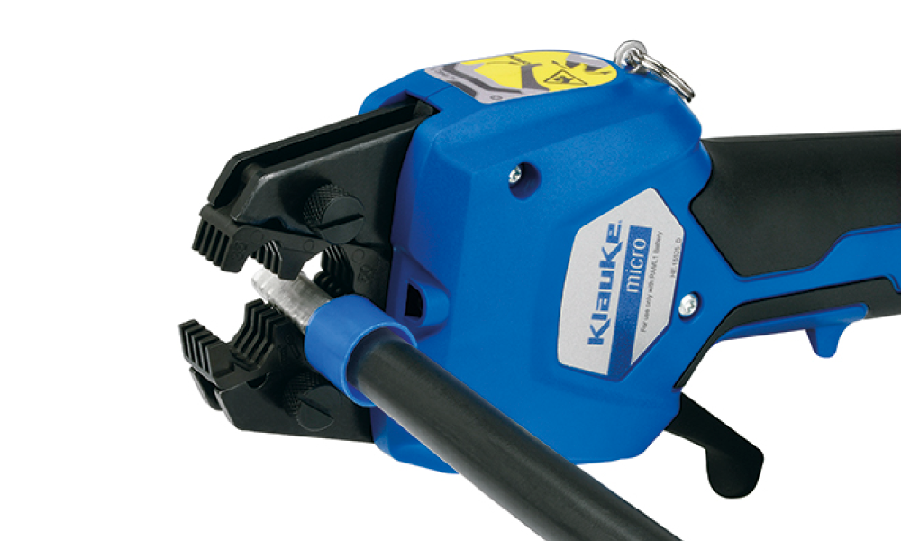 Klauke EKWF50ML (Micro) tool with AE5071–AE5073 dies